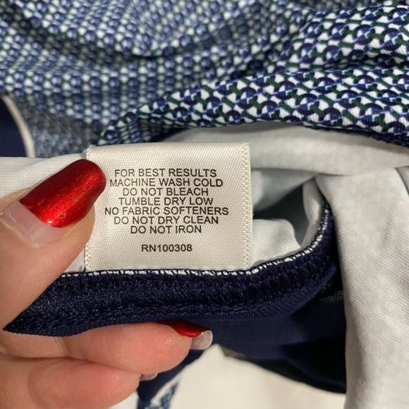 Peter Millar NBC Logo Blue‎ White Ladies Golf Quarter Zip Pullover Size M - Picture 6 of 9